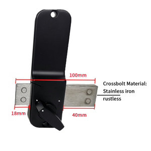 Cerradura mecánica impermeable de mortaja de un solo pestillo de alta calidad para puerta exterior, desbloqueo de contraseña seguro duradero - Product Image 4