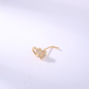 Nuovi <span class=keywords><strong>Piercing</strong></span> al <span class=keywords><strong>Naso</strong></span> a Forma di L alla Moda, Anelli con Cuore Carino in CZ Brillante, Colore Oro e <span class=keywords><strong>Argento</strong></span>, Gioielli per <span class=keywords><strong>Piercing</strong></span> al <span class=keywords><strong>Naso</strong></span> Femminile - Product Image 4
