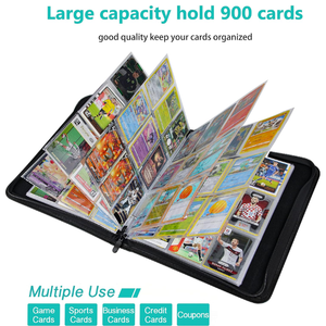 Carpeta de tarjetas comerciales de venta caliente para tarjetas de juego Poke <span class=keywords><strong>Mon</strong></span> 9 empuñaduras 900 bolsillos <span class=keywords><strong>mapa</strong></span> - Product Image 2