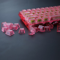 Capuchons de touches de clavier mécanique en PC translucide multicolore mat givré R4R3 d'origine, non gravés et transparents
