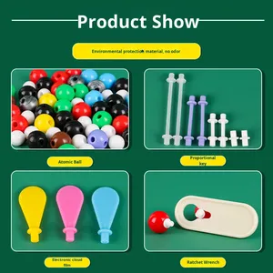 Equipo <span class=keywords><strong>de</strong></span> laboratorio <span class=keywords><strong>de</strong></span> química Estructura molecular química Modelo Bola Cristal Molécula orgánica Equipo <span class=keywords><strong>de</strong></span> demostración atómica - Product Image 4
