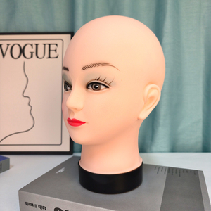 Tête de Mannequin Prix d'Usine Support de Présentation <span class=keywords><strong>Perruque</strong></span> Chapeau Accessoires Présentoir PVC Souple Réaliste Maquillage Femme Modèle de Tête pour Perruques - Product Image 2