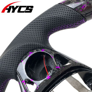 พวงมาลัยคาร์บอนไฟเบอร์แอลอีดีปรับแต่งได้สำหรับรถยนต์ฮอนด้า9th เจน Civic 2016-2021 Fk8 Fk7ประเภท <span class=keywords><strong>R</strong></span> Si Coupe - Product Image 3