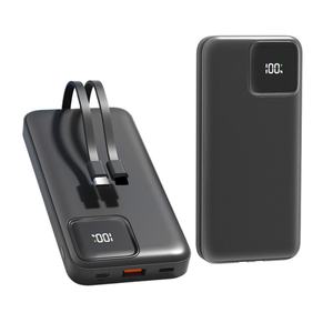 Batterie externe numérique 22,5 W avec affichage et logo, 20000 mAh, charge rapide, chargeur de téléphone portable, station d'alimentation portable - Product Image 1