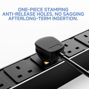 Premium DTVS UK Standard PDU 8-Socket 13A Boîtier en alliage d'aluminium Commutateurs individuels 110-250V 50Hz Réseau d'entrée universel - Product Image 3
