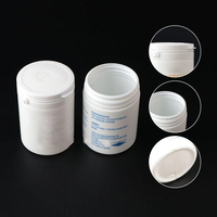 Bouteille d'emballage rechargeable en plastique HDPE 100ML 250ML avec bouchon à anneau déchirable et logo personnalisé pour chewing-gum
