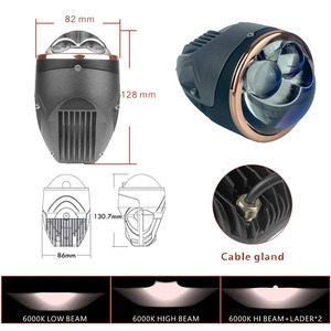3 colores 3in 2 cabezales láser Bi-LED proyector lente <span class=keywords><strong>azul</strong></span> Led luz antiniebla 70 vatios para Toyota <span class=keywords><strong>COROLLA</strong></span> peugeot 208 accesorios de coche - Product Image 3