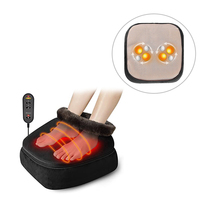 Masseur de pieds électrique détachable pour fasciite plantaire, appareil de massage Shiatsu pour le corps, fonction vibrante, minuterie 15 min, garantie 3 ans