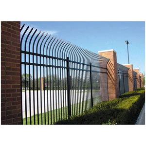 Clôture en aluminium galvanisé à pointe <span class=keywords><strong>de</strong></span> lance, couleur noire, panneaux <span class=keywords><strong>de</strong></span> clôture en métal forgé pour jardin, vente chaude - Product Image 3