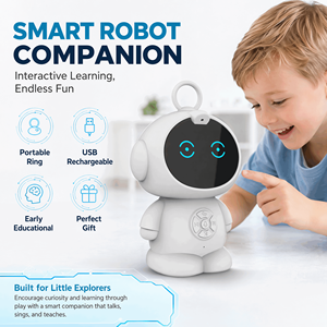 <span class=keywords><strong>Robot</strong></span> éducatif intelligent IA, prise en charge multilingue, certifié EN71, fonctions lumineuses et sonores, vente en gros - Product Image 2