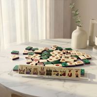Ensemble de Mahjong Américain Premium en Acrylique en Gros Prêt à Expédier – Jeu de Divertissement Tendance avec Tuiles Esthétiques Modernes en Lucite