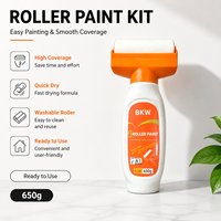 Kit complet d'outils de peinture pour réparation murale : rouleau, brosse, bac à peinture, raclette pour la rénovation des murs domestiques