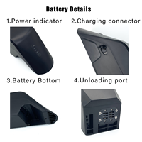 Reention Kirin 48v 500w 750w Batterie au lithium MagiCycle pour Vtuvia & Igo Ebike avec options 13ah 15ah 17.5ah