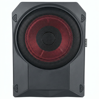 Haut-parleur de voiture, caisson de basses alimenté de 10 pouces, 230W, mince, sous le siège, OEM ODM, logo personnalisé, marque privée, vente en gros, 12V