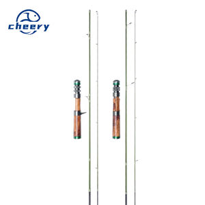 ชุดคันเบ็ดตกปลาคาร์บอนไม้เพาโลเนียธรรมชาติ 3 ท่อน แบบซอฟท์ทูน พร้อมไกด์ LS ขนาด 1.44 ม./1.65 ม. สำหรับตกปลาในลำธาร - Product Image 1