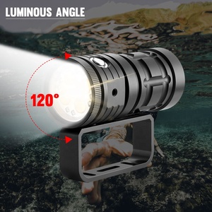Asafee High Color Rendering Underwater Photography Video Flashlight Portable Rechargeable Dive Torch Lamp <strong>Lighting</strong> - Product Image 3