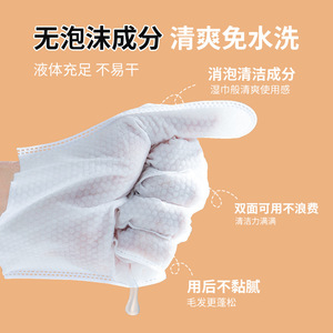 <b>Pet</b> Disposable Glove Wipes 6Pcs No <b>Bath</b> <b>Cleaning</b> For Dog - Product Image 5