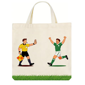 Borsa Shopper in Tela di Cotone Personalizzata per la Coppa del <span class=keywords><strong>Mondo</strong></span> 2026, Design con Motivo di Giocatori di Calcio, Borsa Riutilizzabile Regalo per Tifosi - Product Image 6