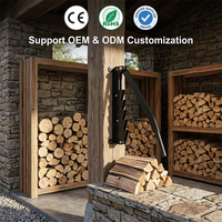 Fendeuse à bois personnalisée JH-Mech, construction robuste en acier au carbone, système de levier ergonomique, design mural, fendeuse à bûches manuelle