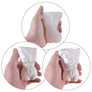 Molde de Silicona para Maceta, Florero o Portalápices con Forma de Cuerpo de Mujer, Estilo Bailarina Sensual - Product Image 5