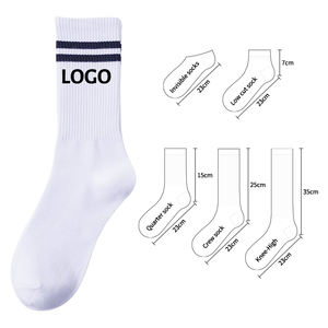 Chaussettes de sport Échantillons personnalisés gratuits Logo Hommes Femmes Coton Antidérapant Course à pied Cyclisme Basketball Chaussettes athlétiques - Product Image 5
