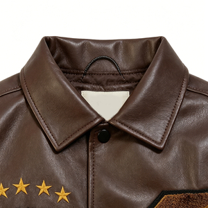 Oem Odm Leather <strong>Baseball</strong> Unisexvarsity Men's Jacket Custom Sleeve Oversized Embroidered Woolen Bomber Casual High Quality Jacket - Product Image 5