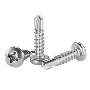 Tornillo Autorroscante de Cabeza Redonda de Acero, Tornillo Autorroscante de Cabeza Cruzada, Tornillo Autorroscante de Cabeza Redonda con Punta - Product Image 1