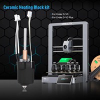 Creality Ender 3 V3 Plus/3 V3 Kit de bloc chauffant en céramique avec buse intégrée Support d'impression haute vitesse haute température