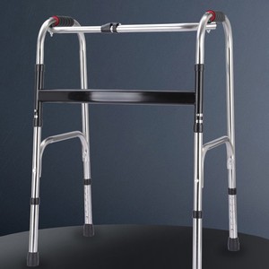 Andador de Acero Inoxidable Ajustable y Plegable para Apoyo a la Movilidad de Personas Mayores - Product Image 1