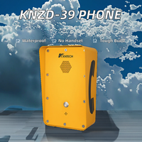 KNZD-09A téléphone filaire industriel Sip Interphone Poe alimenté par un bouton mains libres pour une utilisation intérieure dans le métro