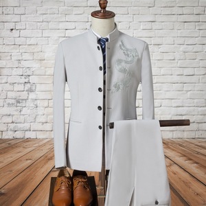 Nouvelle Collection <span class=keywords><strong>Homme</strong></span> : Costumes Trois Pièces Slim Fit (Blazer + Gilet + Pantalon) – Tenues Décontractées et Habillées pour <span class=keywords><strong>Mariage</strong></span>, Col Montant, Style Gentleman - Product Image 2