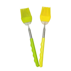 Pinceau de cuisine en silicone avec manche en acier inoxydable et poignée en PP pour barbecue, beurre, œufs, steak – Outil de cuisson - Product Image 1