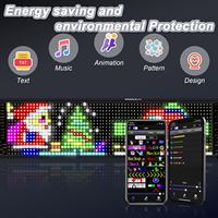 Panneau matriciel LED RVB personnalisé Pixel Lampe œil de diable programmable pour voiture camion publicité App contrôle Logo lumière nouvel état