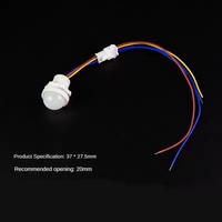 Pinkuo Commutateur de détection infrarouge du corps humain, contrôleur de détection intelligent à retard contrôlé par la lumière, lumière humaine sur sonde de détection