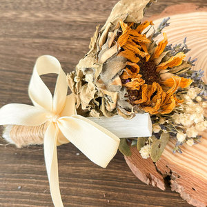 Bastoncini d'Incenso Aromatici in Barattolo Opaco Satinato con Decorazione di Foglie Pressate, Cera di Soia Organica ed Ecologica per Regalo - Product Image 5