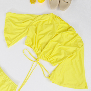 <span class=keywords><strong>2022</strong></span> Offre Spéciale Unique à manches courtes profond V femmes vêtements ensembles décontracté sweat survêtement pour femmes ensemble pour <span class=keywords><strong>femme</strong></span> mujer - Product Image 3