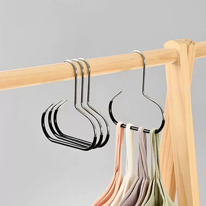 Cintre multifonctionnel pour pantalons Cintre en métal PVC pour pantalons Gain de place - Product Image 5