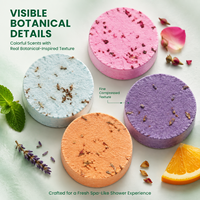 Bombes de douche aromathérapeutiques à marque privée, lot de 8, aux huiles essentielles naturelles, parfum personnalisé, coffret cadeau