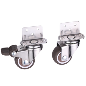 Langlebige 50mm PP Flache Möbelrollen Kunststoffkugel Einstellbar 40kg Tragfähigkeit Geräuscharme Rollenlagerung Industriedesign - Product Image 1