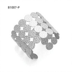 Amy Amy Fashion <b>Cuff</b> <b>Bracelet</b> B1007 <b>Silver</b> Plated Alloy Geometric Trendy Women's Jewelry Gift - Product Image 2