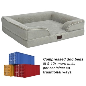 Etrip Luxus-Hundesofa Orthopädisches Hundebett mit Hochdichtem Orthopädischem Schaumstoff Maßgefertigtes Hundebett - Product Image 1