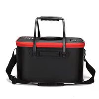 Sac à dos de pêche pliable 11L 400 en EVA étanche pour le stockage de poissons vivants, baril à poisson portable multifonctionnel unisexe - Vente en gros