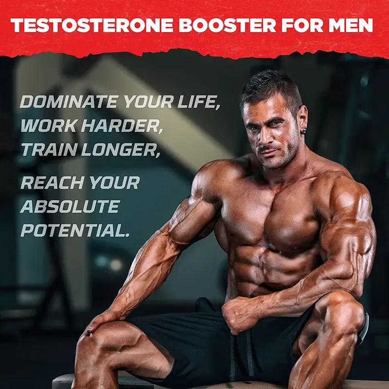 OEM Best Selling Products 2023 Testosterona Suplemento Testosteron Booster Homens Cápsulas com Tongkat Ali Maca Power Plus para Homens