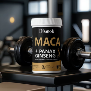 БАД (биологически активная добавка) на основе натурального органического экстракта маки и женьшеня, 500 мг, 120 капсул, для взрослых, сертифицировано GMP, халяль, под собственной торговой маркой (OEM). - Product Image 3