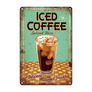 Letrero Metálico Vintage de Café, Placa Decorativa Retro para Pared, Pósteres para Cocina, Bar, Pub, Cafetería, Decoración de Hierro Pintado - Product Image 2