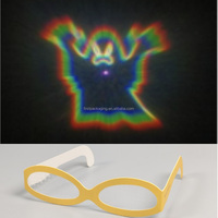 Lunettes de Diffraction Mickey Mouse I LOVE U, Lunettes 3D Effet Feux d'Artifice, Lunettes 3D Gâteau d'Anniversaire en Papier, Lunettes 3D en Papier avec Cœur