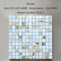 Carreaux de mosaïque de verre de piscine de motif de mosaïque de paysage personnalisable moderne pour la piscine d'eau étang à poissons piscine de pataugeoire de maternelle