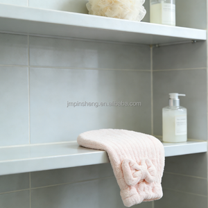 Serviette Turban <span class=keywords><strong>Ultra</strong></span> Absorbante à Séchage Rapide en Polaire Corail avec Logo Personnalisé pour Femme - Product Image 5