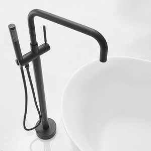 Latón Negro Mate Grifo <span class=keywords><strong>de</strong></span> Bañera <span class=keywords><strong>de</strong></span> Pie con <span class=keywords><strong>Ducha</strong></span> <span class=keywords><strong>de</strong></span> Mano para Baño Juego <span class=keywords><strong>de</strong></span> <span class=keywords><strong>Ducha</strong></span> - Product Image 5