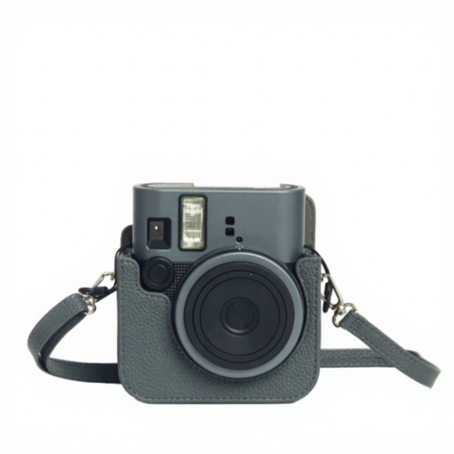 JXD Mini 41 Crossbody Soft Camera Pouch PU Material Vintage Style Protective for Instant Digital Camera 12x8x14cm